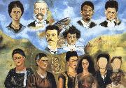 Frida Kahlo My Family oil